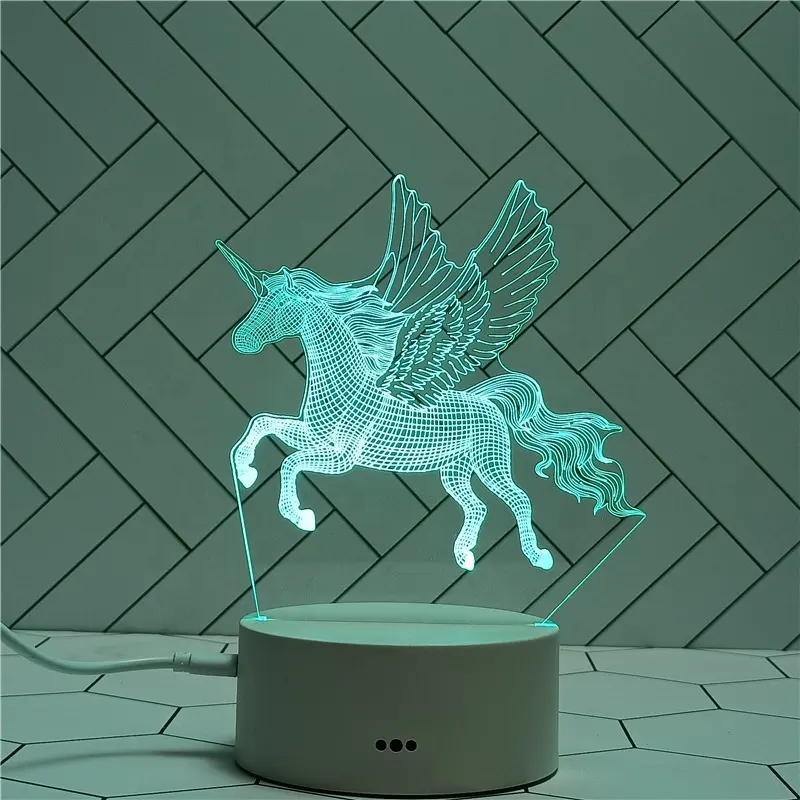 3a battery small plug in battery operated acrylic bts table lamp 3d led night touch light for kids home